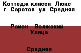 Коттедж класса “Люкс“, г. Саратов, ул. Средняя › Район ­ Волжский › Улица ­ Средняя › Дом ­ 189 › Общая площадь дома ­ 300 › Площадь участка ­ 18 › Цена ­ 18 500 000 - Саратовская обл., Саратов г. Недвижимость » Дома, коттеджи, дачи продажа   